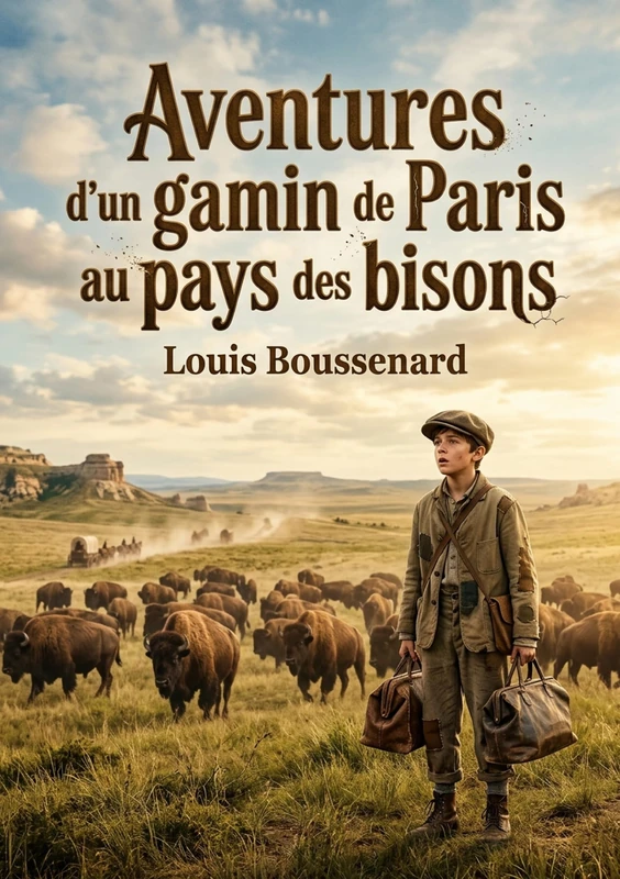 Aventures d'un gamin de Paris au pays des bisons: Les aventures palpitantes d'un jeune Parisien confronté aux dangers et aux merveilles du pays des ... exploration captivante de Louis Boussenard - Image 1