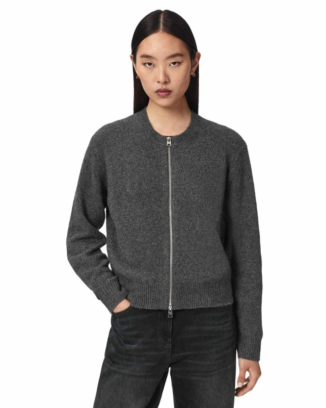 AllSaints Effie Cardigan Grey