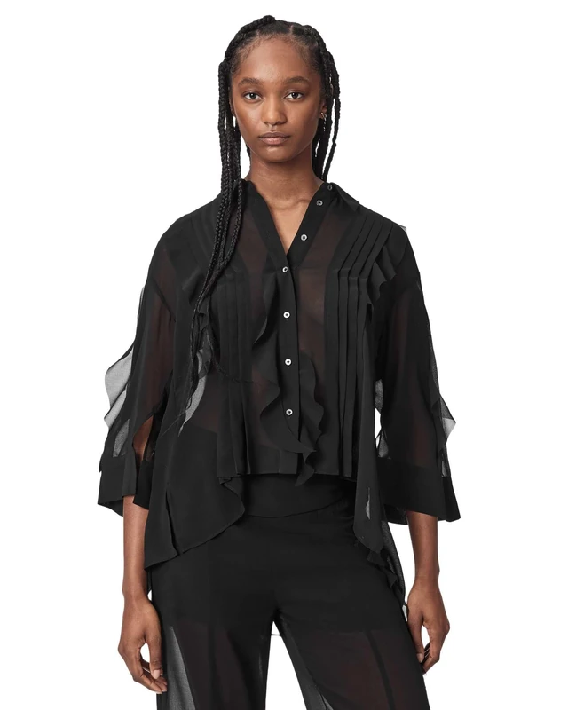 AllSaints Minna Shirt Black
