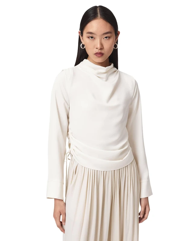 AllSaints Leslie LS TOP Antique White