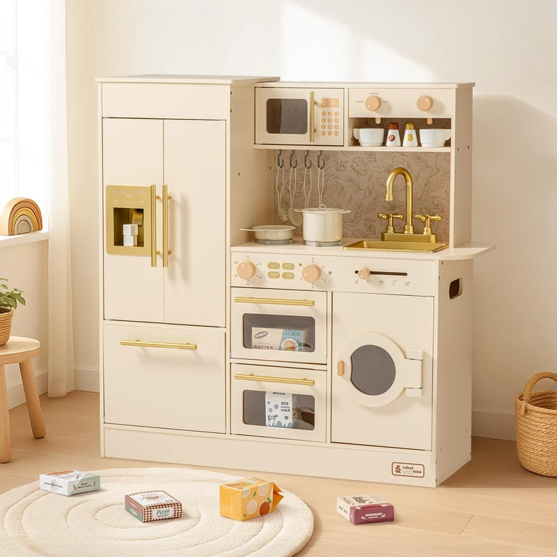 ROBUD Wooden Play Kitchen for Children