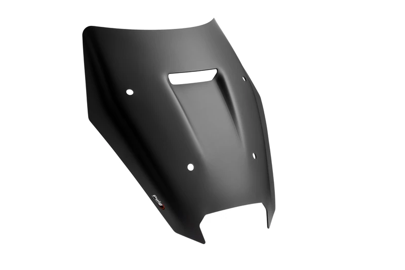 Puig 22659J Sport Screen compact and aerodynamic in high-impact acrylic with rounded profile and sporty design improving protection and visibility, Matte Black