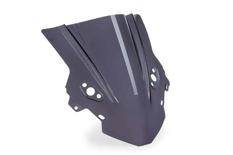 Puig 22731F Z-Racing Screen aerodynamic and sporty in 3 mm acrylic with double-height design and side channels improving protection and stability, Dark Smoke