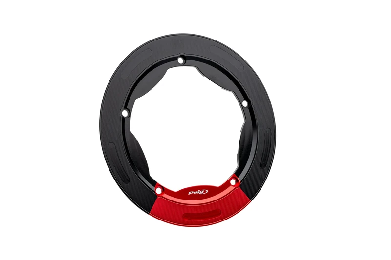 Puig 22693R T-MAX/AK550 Accessories machined aluminum gear and brake levers with ergonomic adjustment and sporty design, Red - Image 1