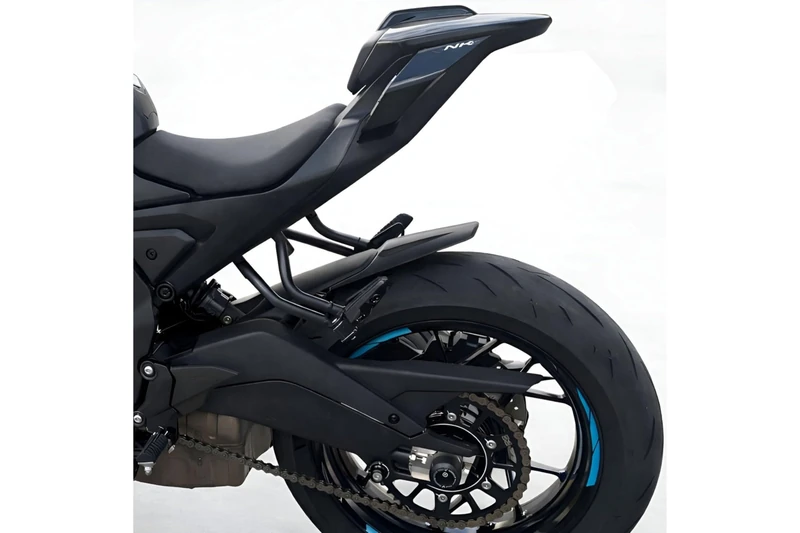 Puig 22886J Rear Fender Extension extra splash protection, Matte Black