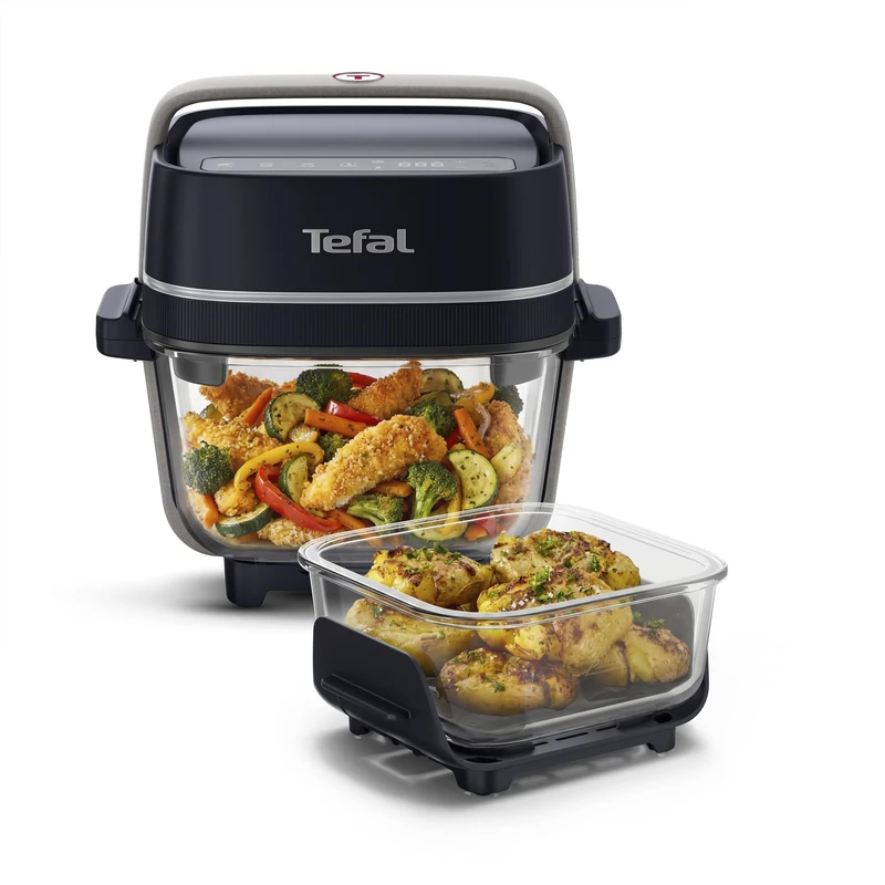 Tefal Crisp & Go, 3.8L Compact Air Fryer - Dark Night