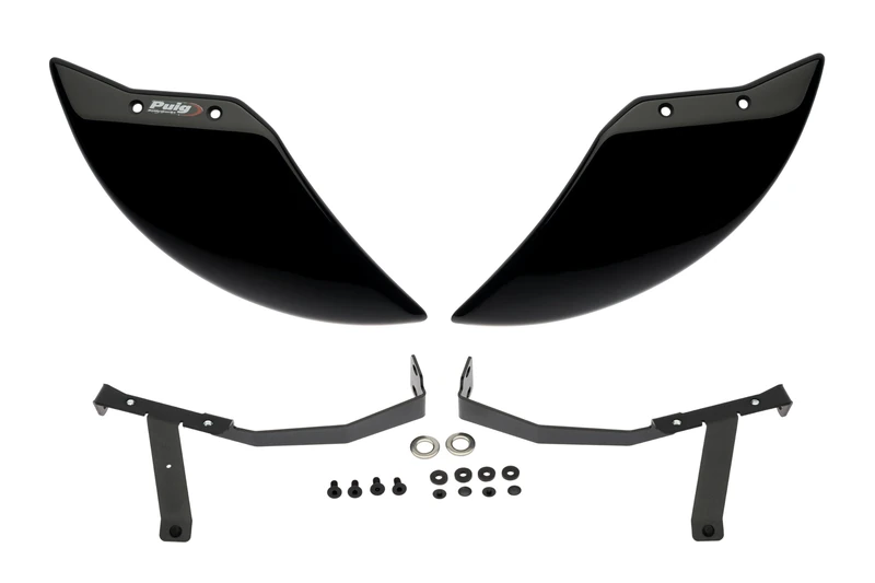 Puig 22695N Aero Wheel Deflector aerodynamic ABS wheel deflector improving stability and reducing turbulence, Black