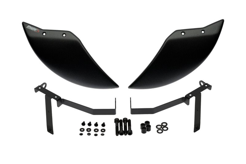 Puig 22698C Aero Wheel Deflector aerodynamic ABS wheel deflector improving stability and reducing turbulence, Carbon Look