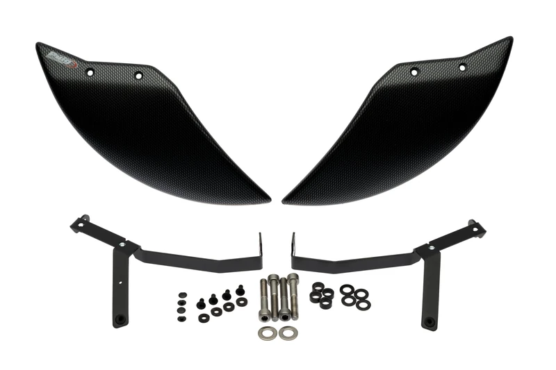 Puig 22666C Aero Wheel Deflector aerodynamic ABS wheel deflector improving stability and reducing turbulence, Carbon Look