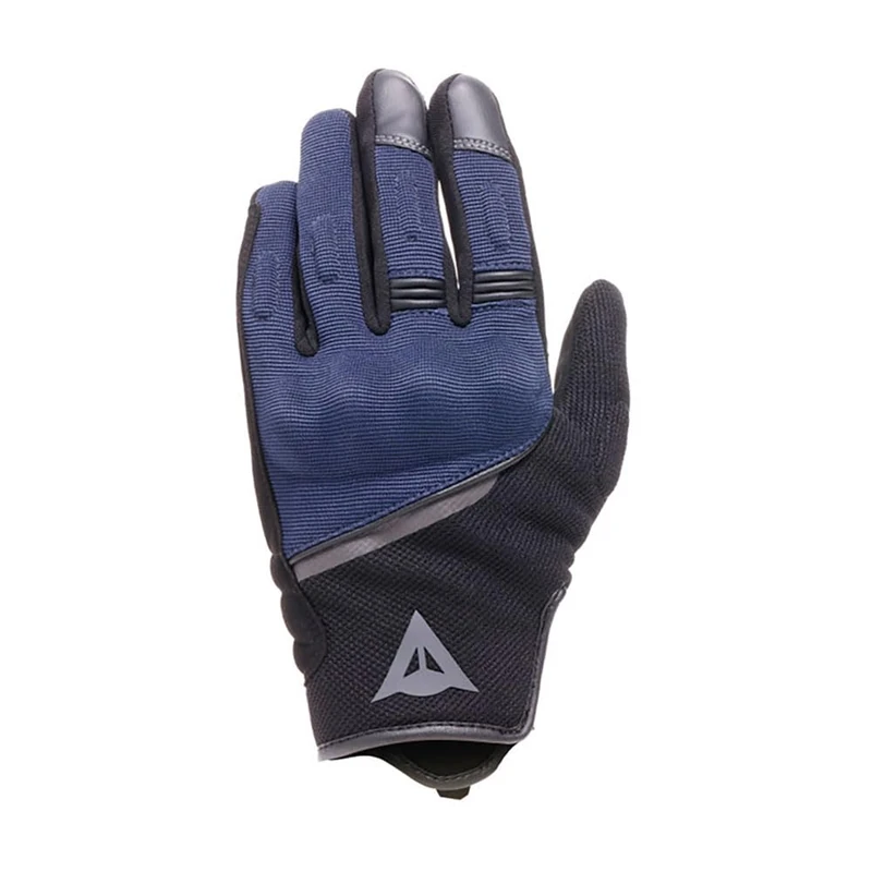 Dainese Metrax Air Gloves Urban Short Motorcycle Gloves Ventilated Fabric for Summer with Smart Touch and Easy Fit Men Black/Navy, XXXL