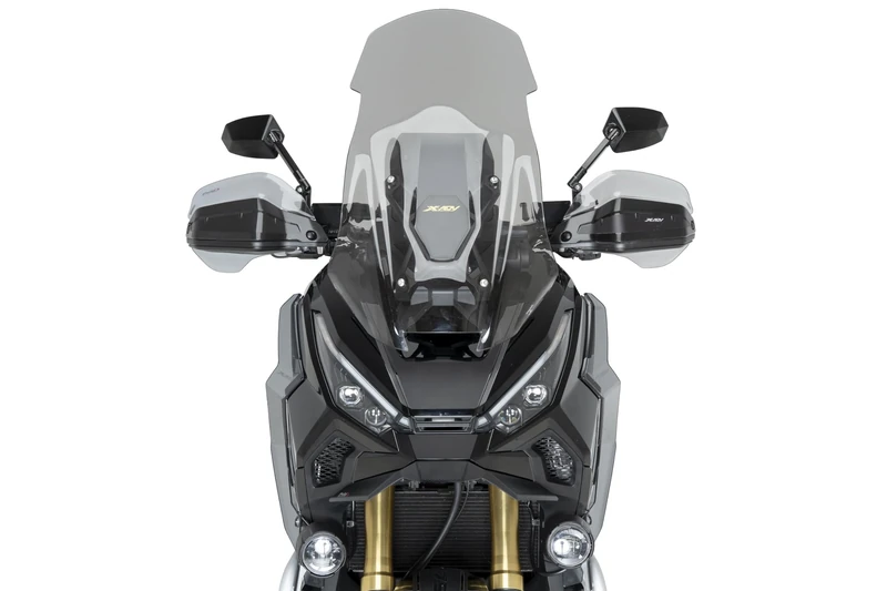 Puig 22603C Naked Front Winglets in 3 mm ABS with aerodynamic design and downforce effect improving stability and riding control, Carbon Look - Image 1