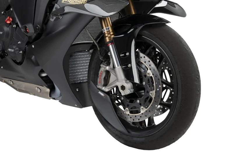 Puig 22667J Aero Wheel Deflector aerodynamic ABS wheel deflector improving stability and reducing turbulence, Matte Black - Image 1