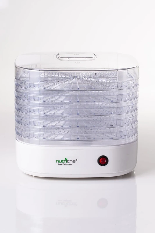 Nutrichef Food Dehydrator Machine | Dehydrates Beef Jerky, Meat, Food, Fruit, Vegetables & Dog Treats | Great For At Home Use | High-Heat Circulation for Even Dehydration | 5 Easy to Clean Trays
