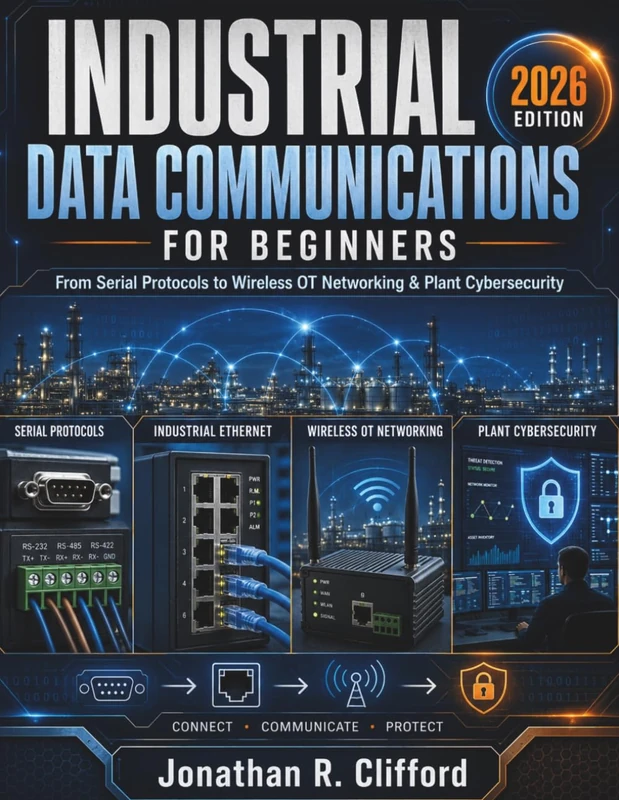 Industrial Data Communications for Beginners: From Serial Protocols to Wireless OT Networking & Plant Cybersecurity - Image 1