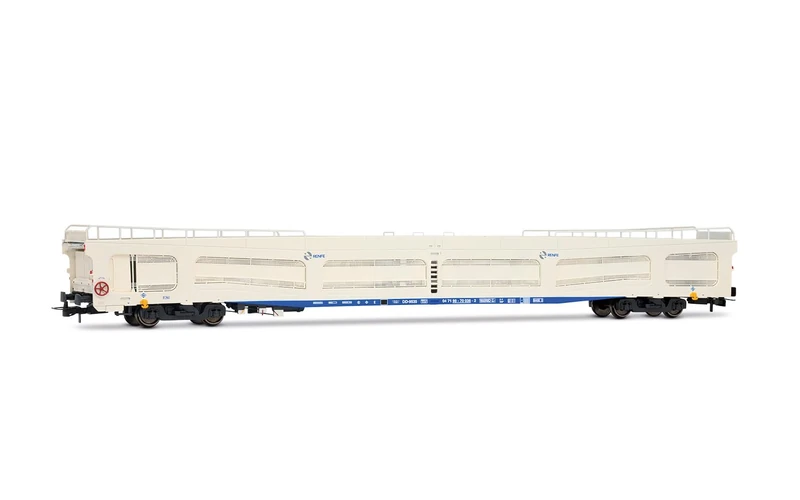 Electrotren HE4043 RENFE, DDMA autotransporter van, white livery with protective grills, period V Railway 1 x Coach