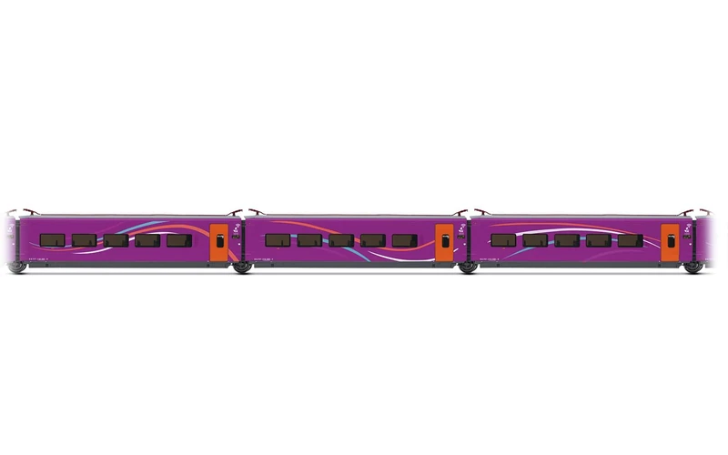 Electrotren HE3003 RENFE, high-speed train "AVLO", 3-unit complementary 3rd set, purple livery, ep. VI Railway 3x Coaches