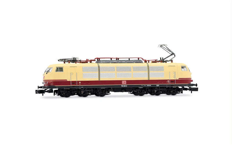 ARNOLD HN2698 DB AG, electric locomotive 750 003, long body shell, red/beige, ep. V Railway Electric locomotives