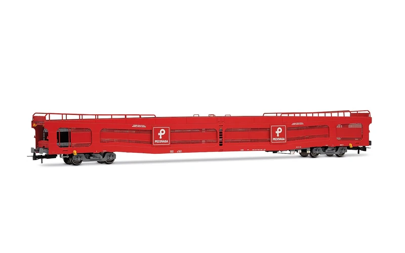 Electrotren HE4044 RENFE, DDMA autotransporter wagon, "Pecovasa" red livery, period V Railway 1 x Coach
