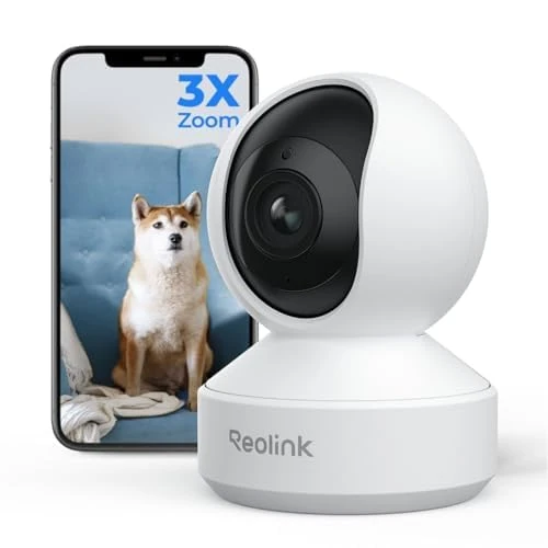 Reolink E1 Zoom 4K WiFi 6 Indoor Camera + Home Hub Mini | 8MP Baby Monitor with 3X Optical Zoom, Human/Pet Auto Tracking, Cry Detection and Local Storage