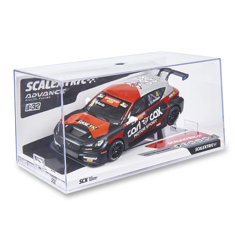 SCALEXTRIC - Advance Racing Vehicle - Slot Car - 1:32 Scale (Cupra Leon Competition - Clay Richards x Carl Cox)