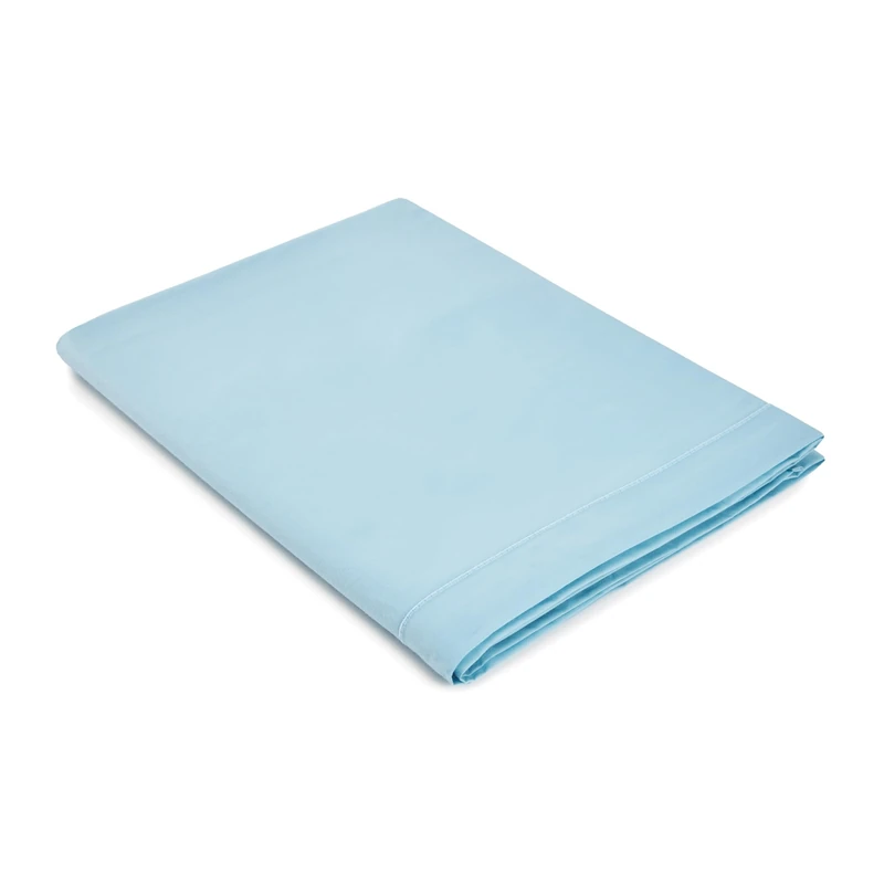 Jalla Celadon Flat Sheet 270 x 310 cm - Large Cotton Flat Sheet - Image 1