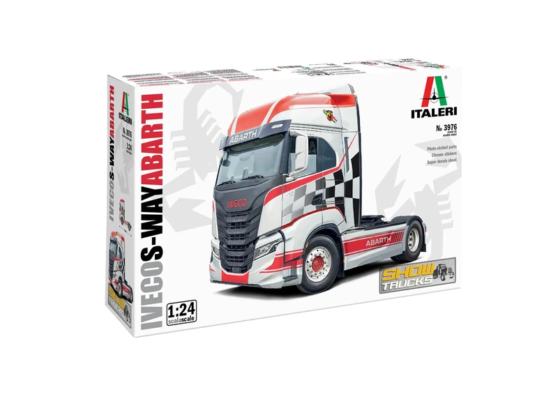 Italeri 3976 Iveco S-Way Abarth 1:24 Scale Plastic Model Kit/Model Assembly