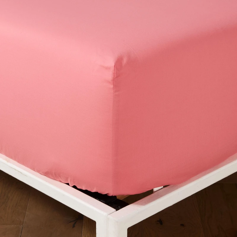 Jalla Hibiscus Fitted Sheet 160 x 200 cm - Large Cotton Fitted Sheet - Image 1
