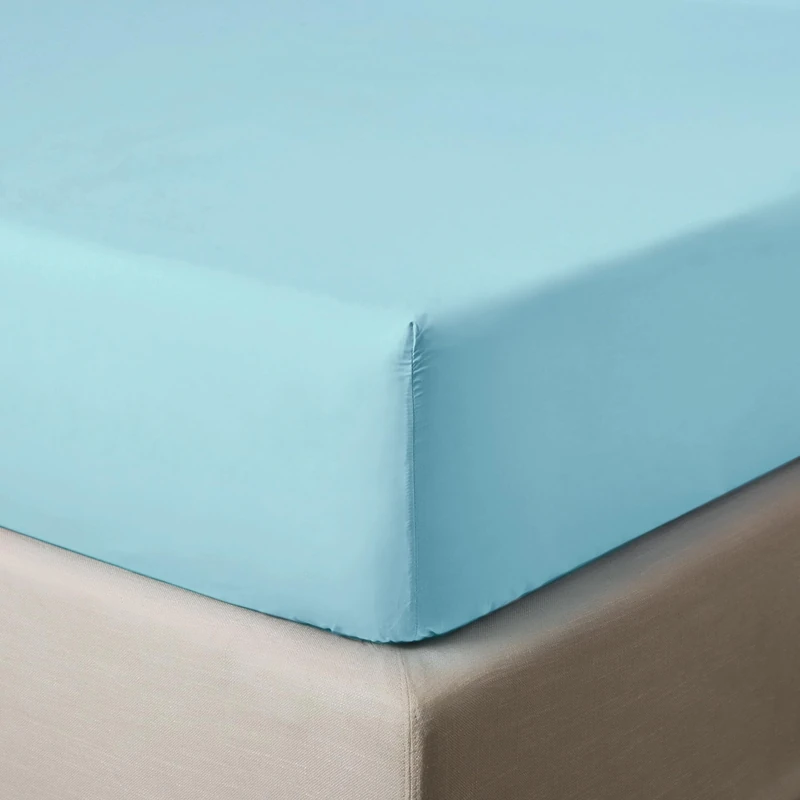 Jalla Celadon Fitted Sheet 140 x 200 cm - Cotton Fitted Sheet
