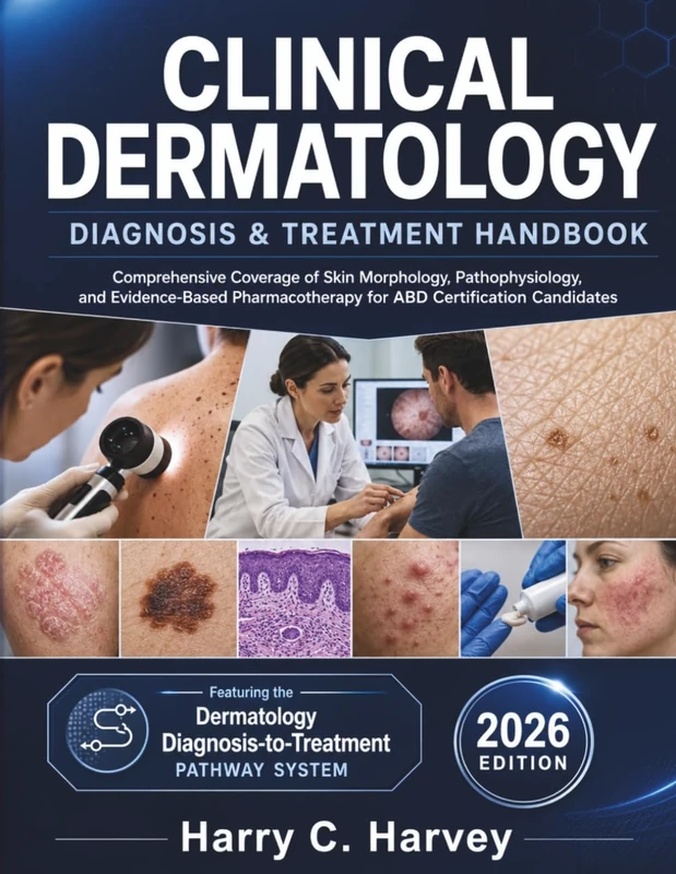 Clinical Dermatology Diagnosis & Treatment Handbook: Comprehensive Coverage of Skin Morphology, Pathophysiology, and Evidence-Based Pharmacotherapy for ABD Certification Candidates