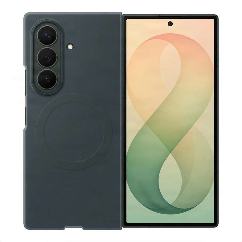 Samsung Official Silicone Magnet Case for Galaxy Z Fold8 Ultra Green Shadow
