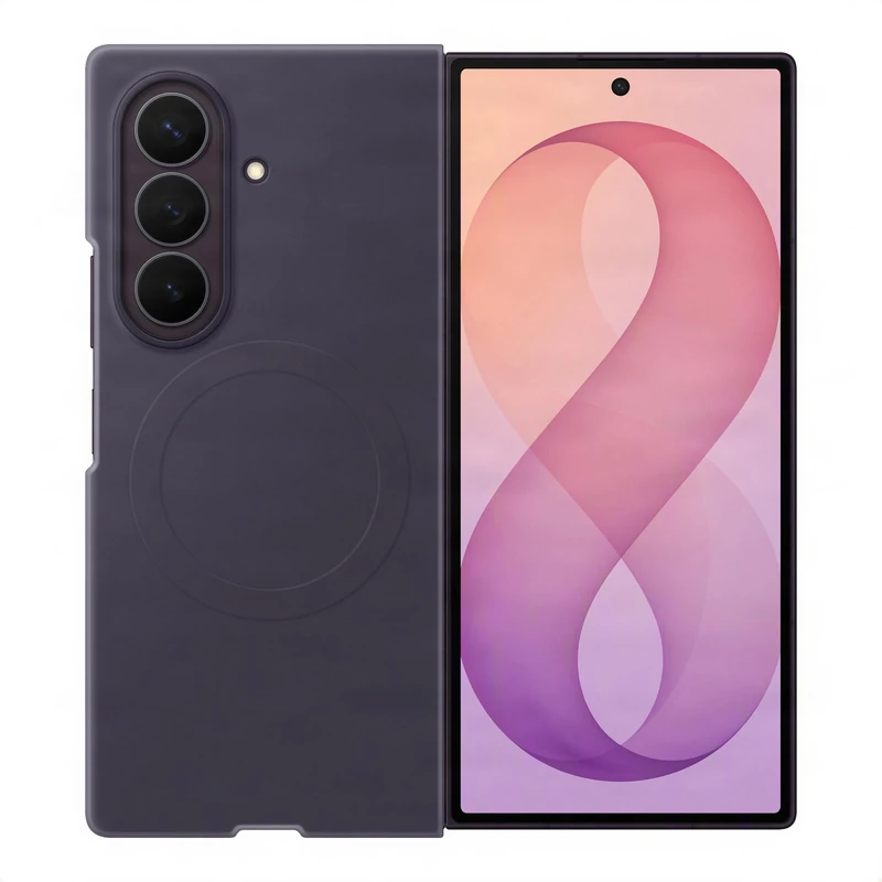 Samsung Official Silicone Magnet Case for Galaxy Z Fold8 Ultra Violet Shadow