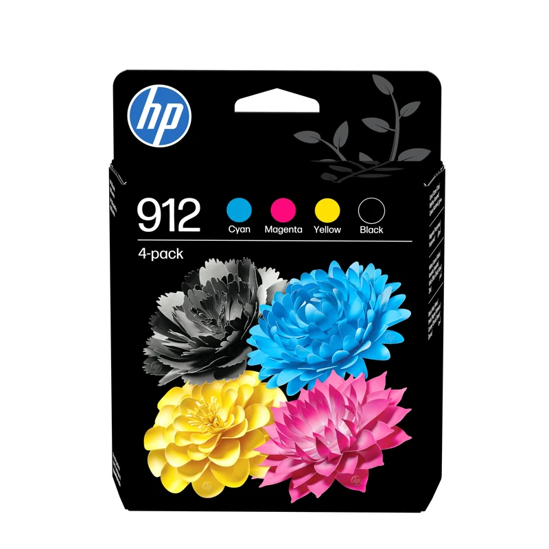 HP 912 4-Pack CMYK(4) Original Combo ink cartridge