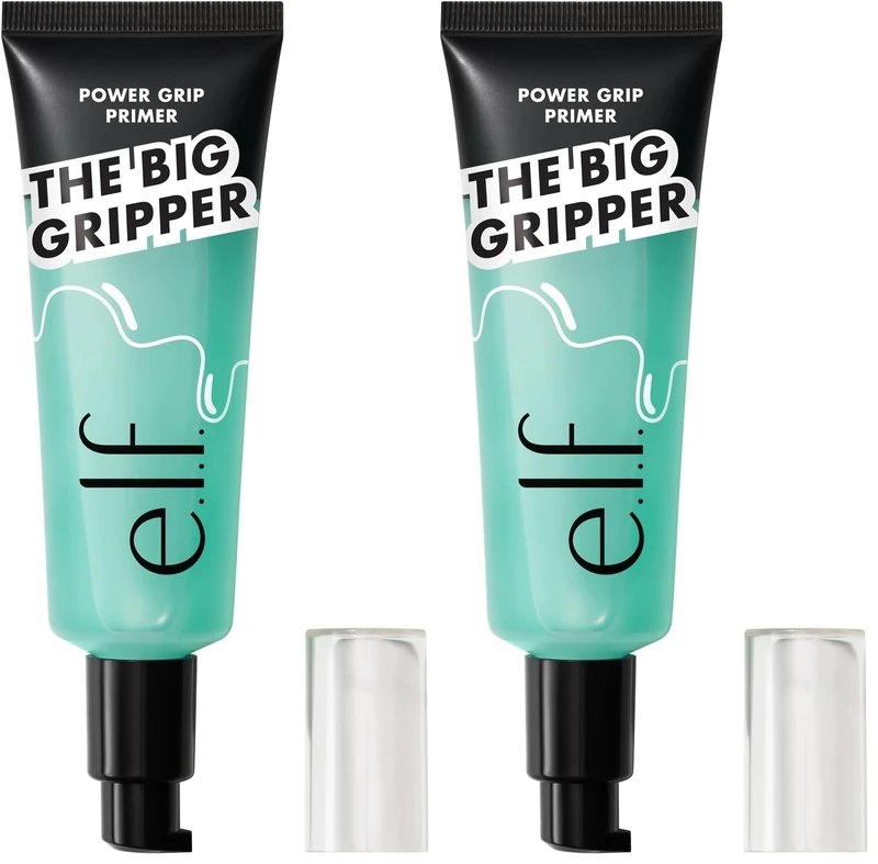 e.l.f. Power Grip Primer Jumbo, Gel-Based & Hydrating Face Primer for Smoothing Skin & Gripping Make-Up, Moisturises & Primes, 2.5 oz (Pack of 2) - Image 1