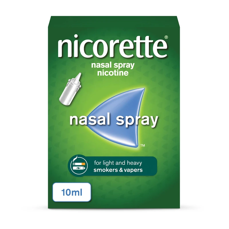 Nicorette Nasal Spray (1x 10ml), Fast-Acting Nicotine Nasal Spray to Help Stop Smoking, Cessation Aid for Relief from Cravings and Nicotine Withdrawal (Pack of 6)