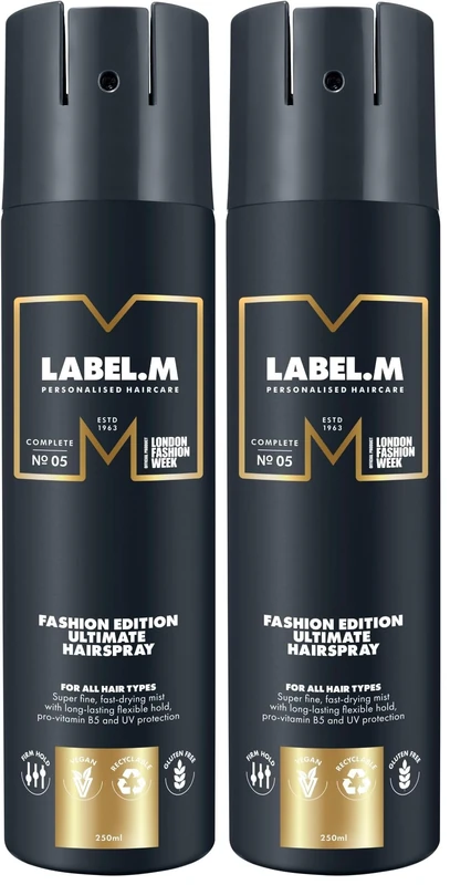 LABEL.M Fashion Edition Ultimate Hairspray 250ml (Pack of 2)