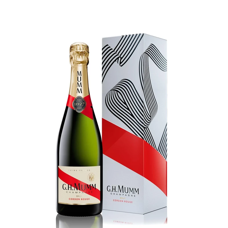 G.H. Mumm Cordon Rouge Non Vintage Champagne with Gift Box, 75 cl (Pack of 6)