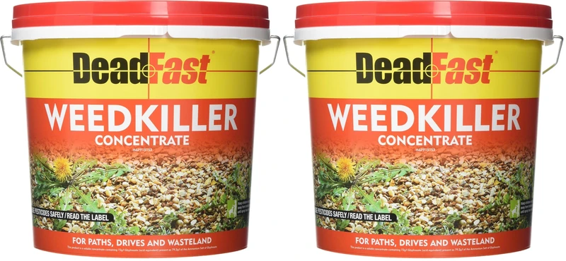 Deadfast PTO0010P Concentrated Weed Killer Sachets, 12 x 100 ml,Black (Pack of 2)