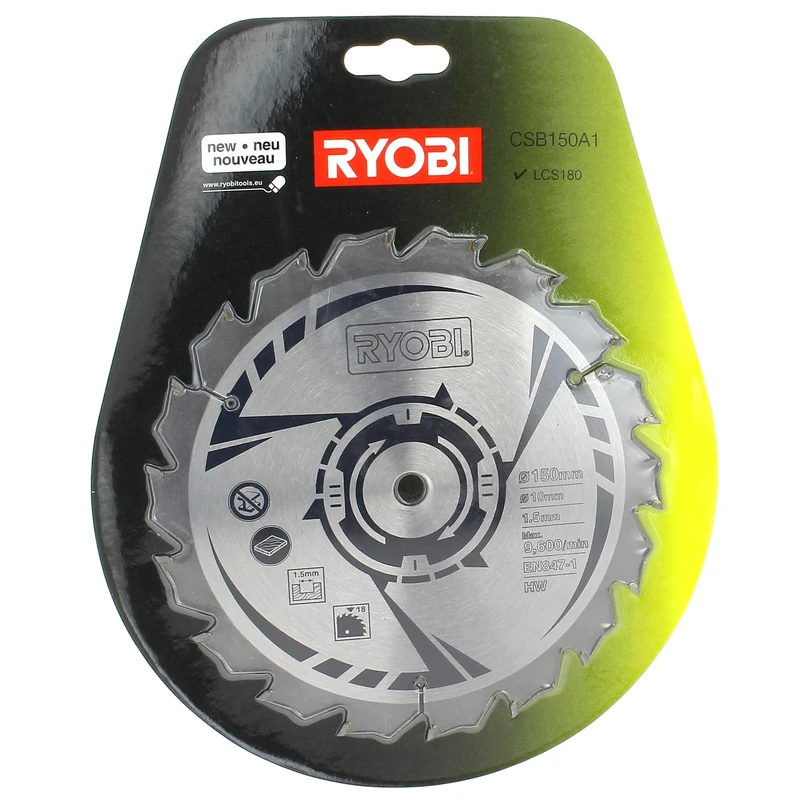 Ryobi CSB150A1 150mm Circular Saw Blade RWSL1801M (Pack of 6)