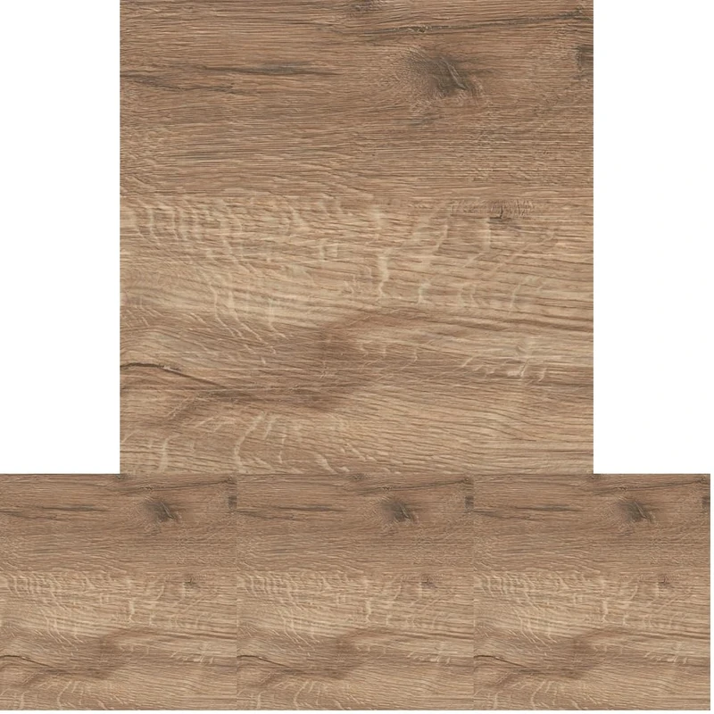 FloorPops FP3319 Pickling Peel & Stick Floor Tiles, Brown,12"L x 12"W x 0.06"T (Pack of 4) - Image 1