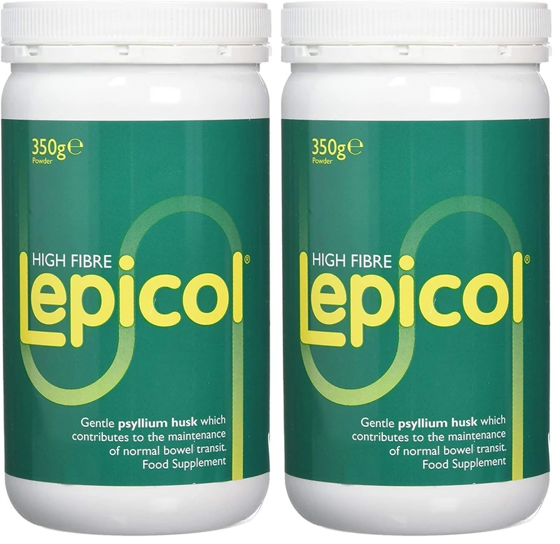 Lepicol Original 3in1 Formulation – Contains Psyllium Husk, Inulin and 5 Strains of Live Bacteria – 350g Powder (Pack of 2)