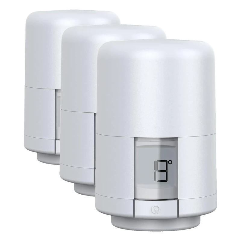 Hive Smart Heating Thermostatic Radiator Valve (TRV) with Smartphone Compatibility, White (Pack of 3)
