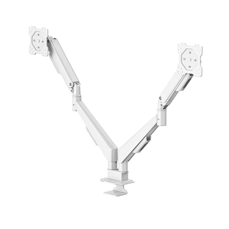 Hama Monitor Mount, 2 Monitors, Gas Spring, Fully Mobile, 17" - 35", white - Image 1