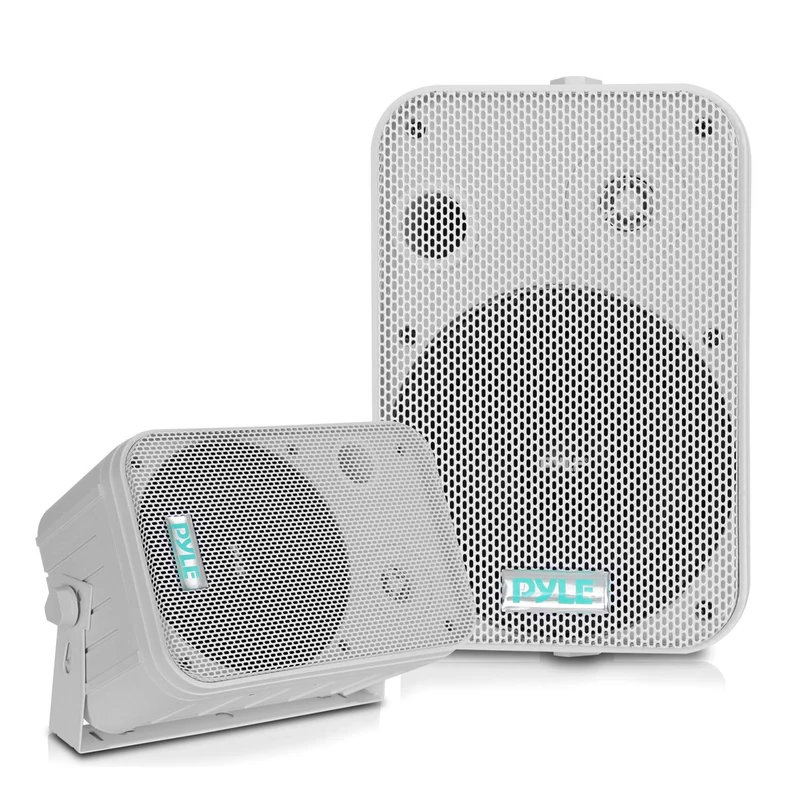 Dual Waterproof Outdoor Speaker System - 6.5 Inch Pair of Weatherproof Wall/Ceiling Mounted Speakers w/Heavy Duty Grill, Universal Mount - For Use in the Pool, Patio, Indoor