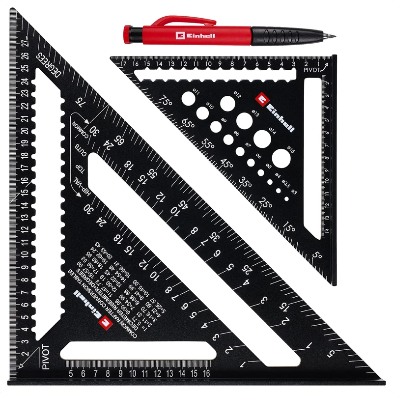 Einhell 2-Piece Carpenter's Square Set, 185/300 mm