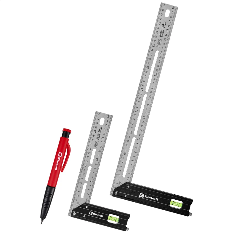 Einhell 2-Piece Try Square Set, 200/400 mm