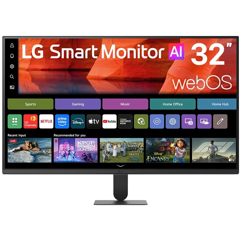 LG Smart Monitor 32U501SB-B 32‑inch Full HD 120Hz for Work, Streaming & Home Office | webOS, ThinQ AI, AirPlay 2, Screen Share, Bluetooth, AI Sound Pro, Remote PC, HDMI, Tilt Stand