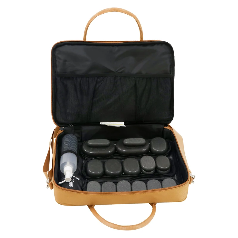 Master Massage Hot Stone Massage Heater Bag with Adjustable Temperature Control, Portable Spa Stone Warmer for Massage Stones & Towels
