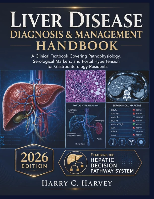 Liver Disease Diagnosis & Management Handbook: A Clinical Textbook Covering Pathophysiology, Serological Markers, and Portal Hypertension for Gastroenterology Residents
