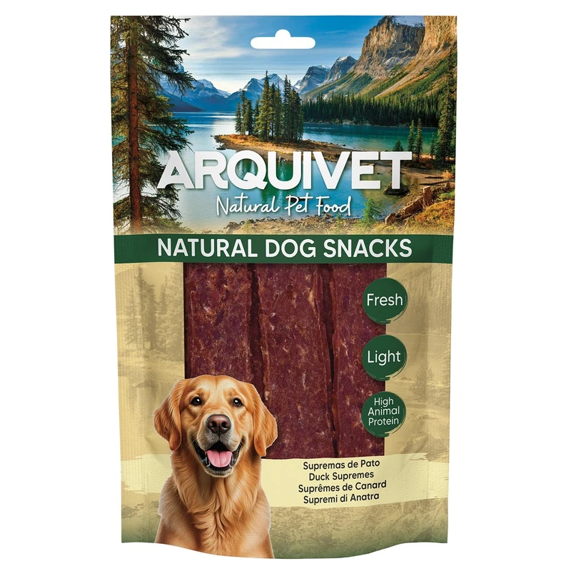 Dog Snacks (Pack of 12) - Duck Supremes 100gr, Natural Dog Snacks - Arquivet