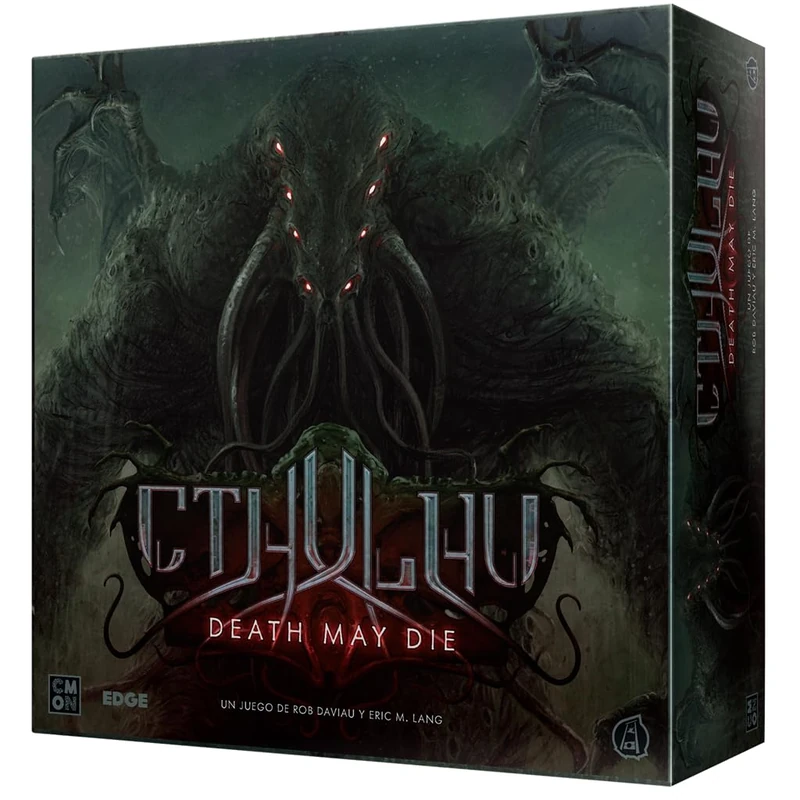 Asmodee Cthulhu: Death May Die, Cthulhu Myths Action and Horror Cooperative Board Game, Confrontation Against the Early Ones, Ages 14, 1-5 Players, Spanish
